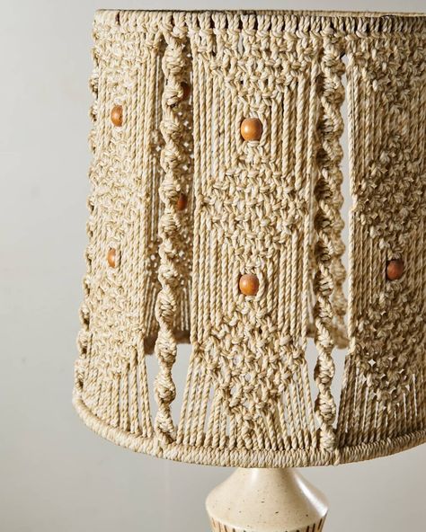 macrame table lamp shades - Google Search Macrame Lamp Shade Tutorial, Macrame Lamp Shade Diy, Macrame Table Lamp, Macrame Kitchen, Shade Tutorial, Macrame Lamp Shade, Square Lamp Shades, Macrame Lamp, Macrame Table