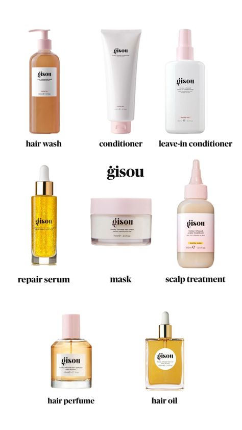 gisou, Gisou hair, hair oil, scalp treatment, leave-in conditioner, wishlist, hair oil, hair perfume, shampoo, conditioner, hair serum Hair Products Gisou, Hair Care Gisou, Gisou Hair Shampoo, Gisou Shampoo And Conditioner, Gisou Hair Set, Gisou Hair Products, Smell Good Hair, Gisou Shampoo, Hair Oil Routine