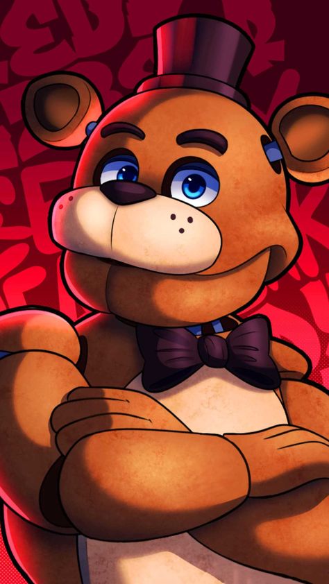 Freddy Fazbear Wallpaper Freddy Fazbear Wallpaper, Fnaf Freddy Fazbear, Freddy Movie, Golden Freddy, Fnaf Freddy, Scott Cawthon, Animatronic Fnaf, Fnaf Wallpapers, Fnaf 1