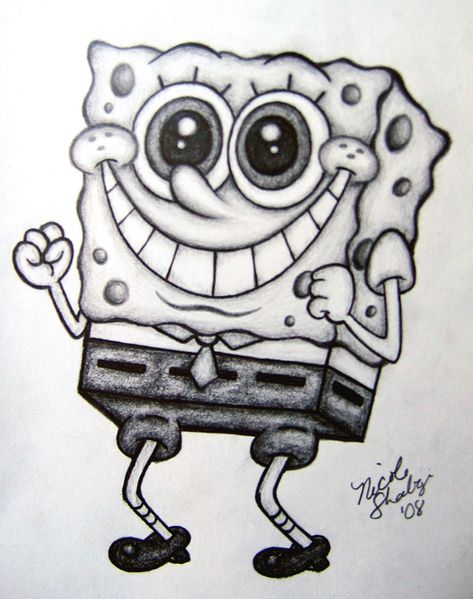 Spongebob Squarepants, A Drawing, To Draw