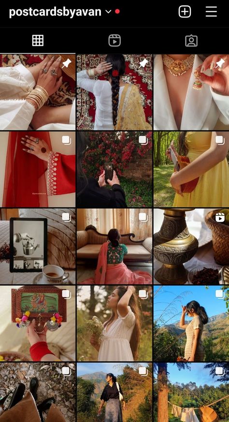 Aesthetic Instagram Feed Without Face, Indian Aesthetic Instagram Feed, Desi Instagram Feed, Indian Instagram Feed, Desi Journal Ideas, Desi Branding, Insta Post Ideas Instagram, Desi Aesthetic Ig Story, Desi Cottagecore