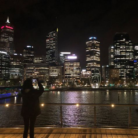 Night View of Elizabeth Quay in Perth, WA from the Bridge Manifest 2023, Elizabeth Quay, Zen Photography, Perth Australia, Night View, Trotter, 13th Birthday, Summer 24, The Bridge