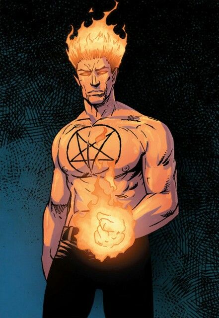 Damon Hellstrom.                                                           Defender, Avenger.                                                              Marvel Comics Daimon Hellstrom, Make A Comic Book, Midnight Son, Mystic Arts, Defenders Marvel, Dc Comics Heroes, Cool Monsters, Marvel Comic Universe, Marvel Comic Character