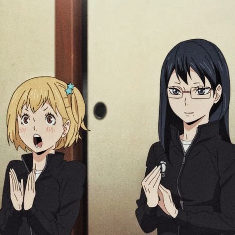 Haikyuu Manager Karasuno, Kiyoko And Yachi Fanart, Haikyuu Yachi And Kiyoko, Yachi Hitoka X Kiyoko Shimizu, Haikyuu Kiyoko X Yachi, Kiyoko And Yachi Icons, Kyoko X Yachi, Yachi Kiyoko, Karasuno Manager