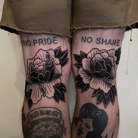 Mike Mendes on Instagram: “Some peonies for Cody. Thanks a lot!” Black Peonies, Traditional Tattoo Art, Tattoo Portfolio, Knee Tattoo, Thanks A Lot, Black Ink Tattoos, Tattoo Sleeve, Simplistic Tattoos, American Traditional