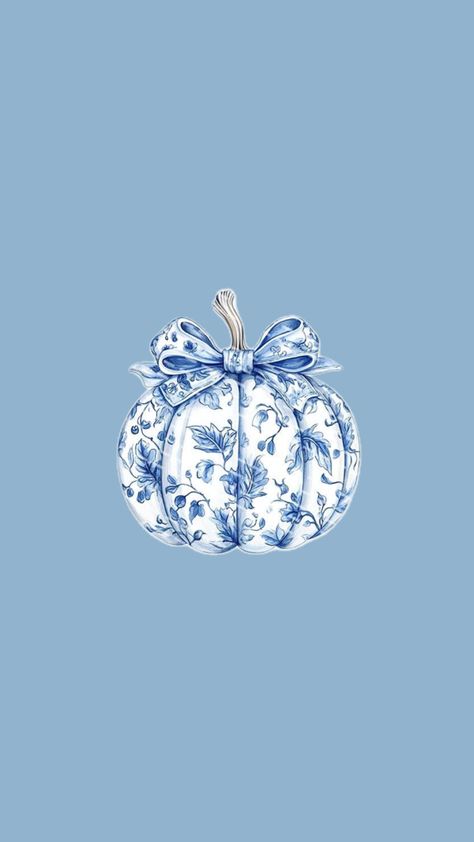 #coquette #blue #pumpkin #wallpaper Coquette Pumpkin, Coquette Blue, Pumpkin Wallpaper, Cellphone Background, Blue Pumpkin, Pumpkin Painting, Painted Pumpkins, Halloween Wallpaper, Phone Backgrounds