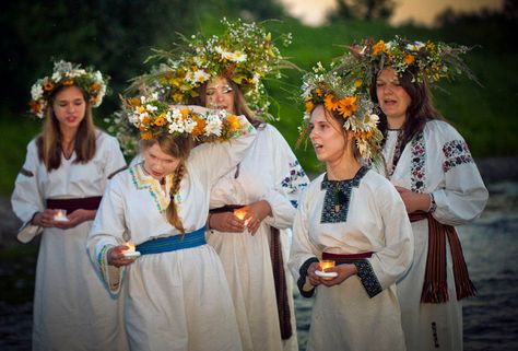 Ukrainian Mythology, Russian Mythology, Slavic Paganism, Sacred Woman, Polish Traditions, Slavic Folklore, Goddess Aesthetic, Olden Days, Christian Traditions