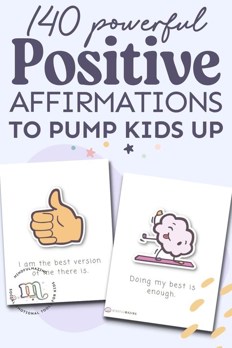 Positive affirmations for kids are magical phrases that are super easy to use that will make a powerful impact on kids now, and as they grow into adults. Inside you will find positive affirmations for students, positive affirmations for the classroom, and positive affirmation for kids printable cards. We've got 80 brilliant phrases to help pump your kids up and get them to believe in the amazing little humans they are. Positive Affirmation For Kids, Preschool Daily Affirmations, Classroom Affirmations For Kids, Positive Affirmations For Kids Classroom, Words Of Affirmation For Kids, Affirmations For Kids Printable, Positive Affirmations For Kids Printable, Kids Affirmations Free Printable, Affirmation Cards For Kids