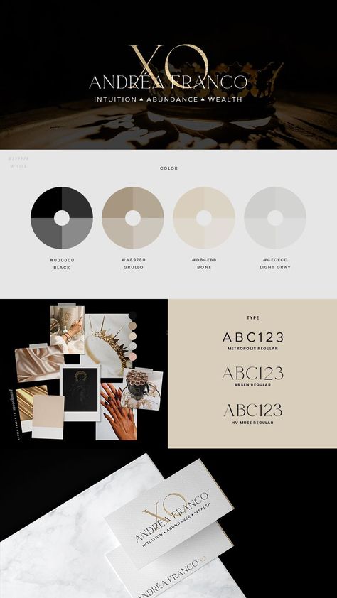 Black Palette Aesthetic, Luxury Logo Ideas Branding, Luxury Business Color Palette, Black And Gold Brand Identity, Luxury Color Palette Branding Black, Luxurious Color Palette Branding, Luxury Logo Color Palette, Black White Gold Branding, Small Business Color Palette