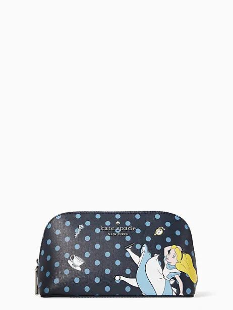 Kate Spade Travel Pouch Shoulder Bag, Kate Spade Disney Everyday Bag, Kate Spade Pencil Case, Disney Handbags Kate Spade New York, Kate Spade Store, Kate Spade Makeup Bag, Alice In Wonderland Makeup, Kate Spade Satchel With Removable Pouch For On-the-go, Wonderland Makeup