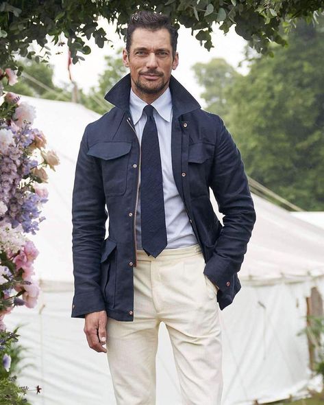 Private White V.C. on Instagram: “The Linen Field Jacket: Limited Edition of only 50 units in navy 100% Irish linen. Protect the NHS & support British manufacturing. 35% of…” David Gandy Style, Masculinity Quotes, Quotes Empowering, Mens Smart Casual Outfits, Gents Fashion, Empowering Words, What To Wear Today, David Gandy, Safari Jacket