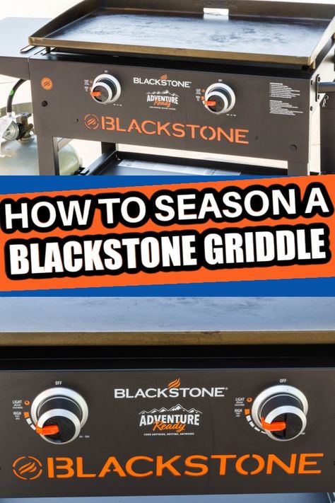 Blackstone Grill Seasoning, How To Season A Blackstone Grill, Blackstone Seasoning Tips, Seasoning Blackstone Griddle, Built In Blackstone Griddle, Meals On The Blackstone Griddle, Blackstone Seasoning, Blackstone Hacks, Black Stone Grill