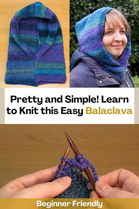 Thanks to this video tutorial you can learn to knit this easy balaclava. This hood is perfect for keeping you warm and it's also easy to make. The creator of this video will teach you to step by step how to do it so that the result of your knitting looks incredible.This is a really good project for enthusiastic beginners because it's basically just 2 rectangles that come together. Free Balaclava Knitting Pattern, Knit Balaclava Pattern Free, Balaclava Knitting Pattern Free, Balaclava Tutorial, Balaclava Knitting Pattern, Balaclava Pattern, Portuguese Knitting, Hood Pattern, Learn To Knit