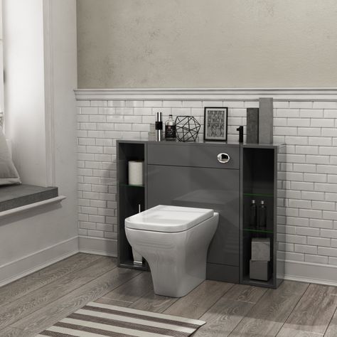 Small Cloakroom, Traditional Modern Bathroom, Black Shower Tray, City Bathrooms, Square Shower Enclosures, Cloakroom Vanity Unit, Sink Vanity Unit, Corner Shower Enclosures, Wall Toilet