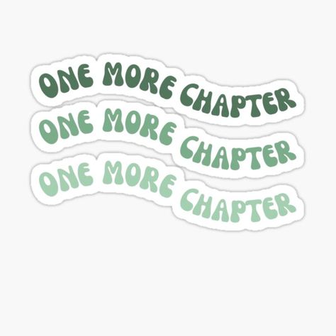 One More Chapter Sticker, Green Stickers Printable, Kindle Stickers Aesthetic, Green Stickers Aesthetic, Green Book Aesthetic, Book Stickers Printable, Green Aesthetic Stickers, Green Esthetic, Kindle Insert