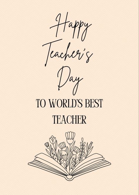 Happy Teachers Day Aesthetic, Teachers Day Aesthetic, Teacher's Day Card Ideas Aesthetic, Aesthetic Teachers Day Card, Teachers Day Pictures, Teachers Day Card Design, Teacher's Day Card Ideas, Happy Teachers Day Card, Teachers Day Greetings