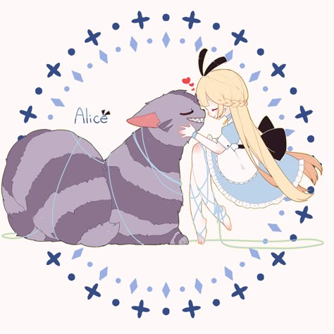 Source: "Alice in Wonderland" Characters: "Alice" "Cheshire Cat" Artist: "Kuki" Alice X Cheshire Cat, Cheshire Cat Fanart, Cheshire Cat Anime, Cheshire Cat And Alice, Cute Cheshire Cat, Alice And Cheshire Cat, Alice In Wonderland Cat, Alice Cheshire Cat, Alice In Wonderland Fanart