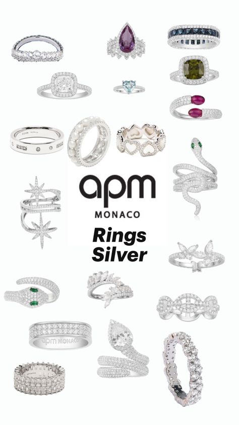 Apm Monaco, Rings Silver, Monaco, Jewelry Inspiration, Jewelry Design, Silver Rings, Ring, Silver