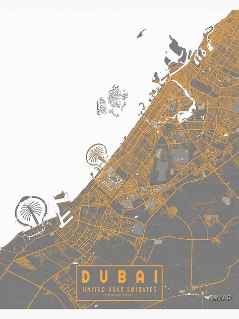 Bauhaus Poster Design, Dubai Map, Arabic Posters, Dubai Art, Dubai Architecture, Architecture Mapping, City Artwork, Bauhaus Poster, Dubai City