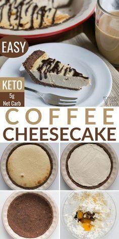 Coffee Keto, Coffee Cheesecake, Postre Keto, Cheesecake Pie, Small Gathering, Keto Coffee, Low Carb Cheesecake, Keto Friendly Desserts, Desserts Vegan