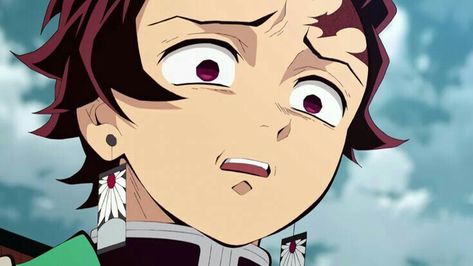 Demon Slayer Memes, Kamado Tanjirou, Kamado Tanjiro, Tanjiro Kamado, Anime Meme, Demon Slayer Kimetsu No Yaiba, Slayer Anime, Funny Faces, Anime Demon