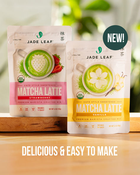 New Matcha Flavors Have Arrived! 🚨 Try our Vanilla & Strawberry Latte Mixes—smooth, creamy, and easy to make! 🍵🍵 Matcha Flavors, Wellness Drinks, Strawberry Latte, Matcha Drink Recipes, Jade Leaf Matcha, Aesthetic Drinks, Italian Sausage Soup, Matcha Drink, Healthy Swaps