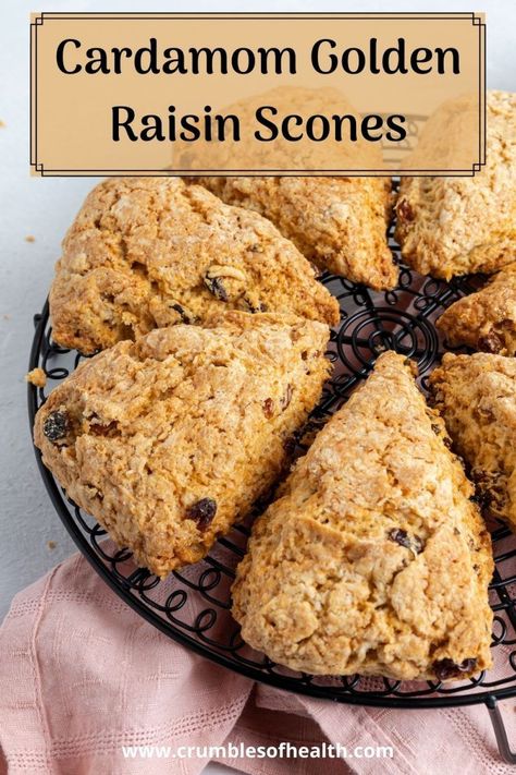 This incredible Cardamom Golden Raisin Scones recipe is one you don't want to skip! Perfect flavor combination, few ingredients, and easy to make. Raisin Scones Recipe, Raisin Scones, Yummy Things To Bake, Raisin Recipes, Fruit Scones, Scones Recipe, Chocolate Banana Bread, Curry Dishes, Golden Raisins