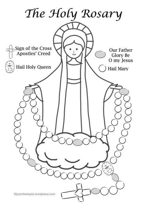 Teaching The Rosary To Kindergarten, Rosary Coloring Page, Resurrection Party, Ccd Activities, Catholic Classroom, Catholic Kids Activities, Childrens Prayer, Sunday School Projects, Saint Coloring