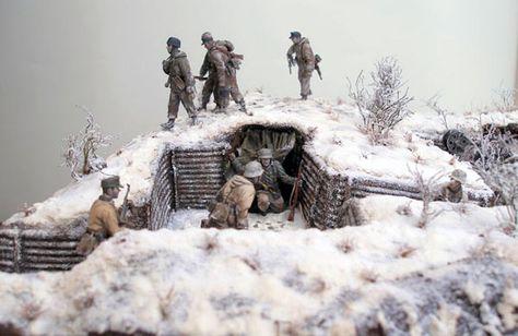 30 Fantastic WWII Dioramas | KLYKER.COM Rare Historical Photos, Military Action Figures, Landscape Model, Model Maker, Model Tanks, Military Figures, Wargaming Terrain, Military Modelling, Model Hobbies