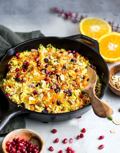 Jewelled Rice Persian, Jewel Rice Persian, Jeweled Rice Recipe, Jeweled Rice Persian, Iranian Rice Persian Recipes, Food Recipes Rice, Jewelled Rice, Persian Jeweled Rice, Jeweled Rice