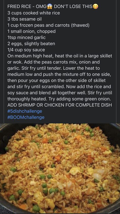 Rice Dishes Recipes, Easy Fried Rice, Rice Side Dish Recipes, Homemade Chinese, Homemade Chinese Food, Simple Family Meals, Food Rice, Rice Side, Arroz Frito