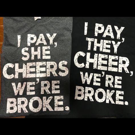 This Shirt Is Perfect For Parents Of Competitive Cheerleaders To Wear To Competitions! These Shirts Are Made To Order So They Can Be Customized The Way You Want Themincluding Shirt And Text Color! Comes In Sizes S-3x Cheer Besties Shirts, Cheer Gifts Diy, Cheer Dad Shirts, Cheer Stuff, Dad Shirts, Cheer Gifts, Sibling Shirts, Cricut Designs, Gifts Diy