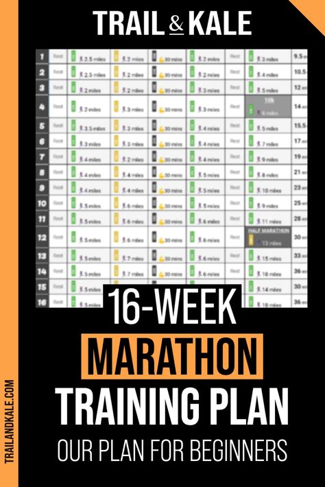 16 Week Marathon Training Plan Beginner, 20 Week Marathon Training Plan, Runner Beginner, Couch To Marathon, Boston Qualifier, 16 Week Marathon Training Plan, Marathon Training Plan Beginner, Marathon Training Program, Marathon Training For Beginners