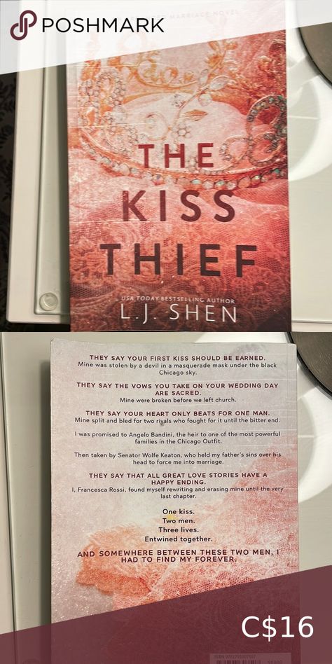 The Kiss Thief - L.J. Shen Kiss Thief Book, The Kiss Thief, L J Shen, Chicago Outfit, Romance Fiction, Masquerade Mask, The Kiss, First Kiss, Reading List