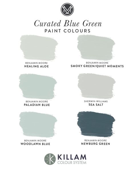 Palladian Blue Kitchen, Healing Aloe Benjamin Moore, Blue Green Paint Colors, Quiet Moments Benjamin Moore, Blue Green Paint, Benjamin Moore Green, Palladian Blue Benjamin Moore, Color Consultant, Benjamin Moore Blue