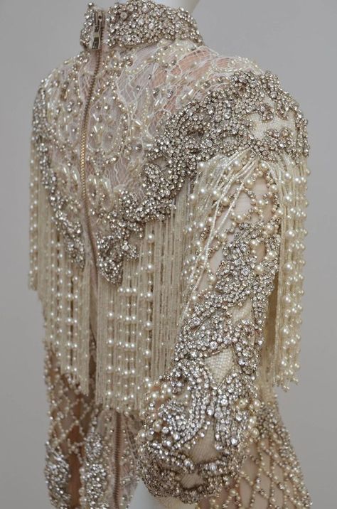 Balmain Embroidery, Crystal Dresses, Balmain Runway, Balmain Couture, Detailed Fashion, Balmain Dress, Crystal Dress, Dress 2016, Future Trends