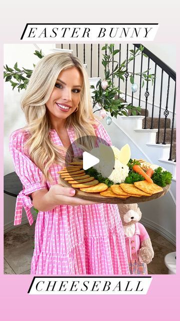 Bunny Cheese Ball, Easter Bunny Rolls, Easter Appetizer, Easter Sweet Treats, Macy Blackwell, Easter Party Food, Christmas Appetizers Easy, Easter Appetizers, Easter Arts And Crafts