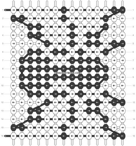 Alpha pattern #3109 | BraceletBook Bracelet Template, String Bracelet Patterns, Clay Bead Necklace, Friendship Bracelet Patterns Easy, Handmade Friendship Bracelets, Spiderman Spider, Friendship Bracelets Tutorial, Pixel Crochet, Diy Friendship Bracelets Patterns