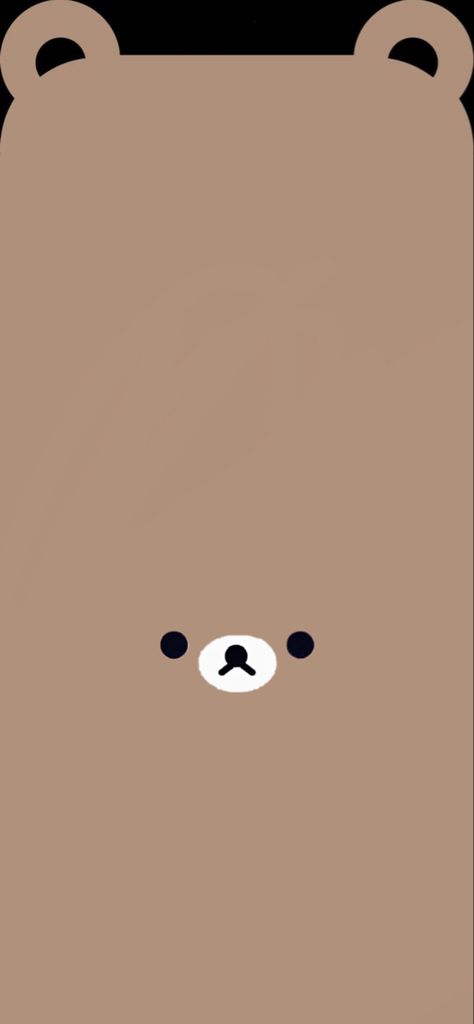 Bear Iphone Lockscreen, Cute Ear Wallpaper Iphone, Wallpaper With Ears Iphone, Cute Plan Wallpapers, Bear Frame Wallpaper, Bear Lockscreen Iphone Wallpapers, Cute Bear Ears Wallpaper, Iphone Wallpaper With Ears, Bear Shaped Wallpaper Iphone