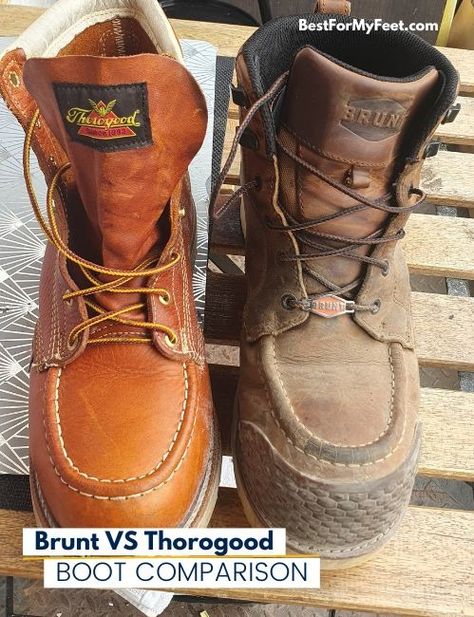 Brunt Versus Thorogood: Work boots comparison Thorogood Boots Outfit, Thorogood Boots, Boots Fit, More And More, Boots Outfit, Work Boots, Boots