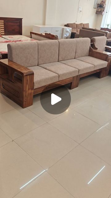 L Shape Wooden Sofa Design, Teak Wood Sofa Set Designs, L Type Sofa, Teak Wood Sofa, Wood Sofa Set, Living Room Indian, L Shape Sofa Set, Sofa Design Wood, Sofa Interior