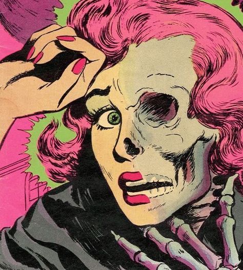 #vintagecomics #vintagehorror #vintage #retro #horror #comics #skull #face #skeleton Pop Art Zombie, Arte Pulp, Comic Pop Art, Pop Art Vintage, Horror Vintage, Vintage Pop Art, Rare Items, Vintage Pop, Retro Horror