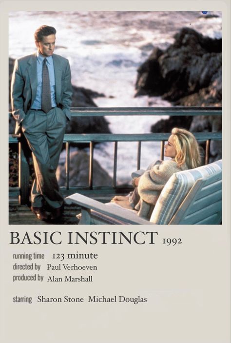 Basic Instinct Poster, Classy Movies, Basic Instinct 1992, Best Documentaries On Netflix, Girls Night Movies, Romcom Movies, Movie Board, Classic Films Posters, Movie To Watch List