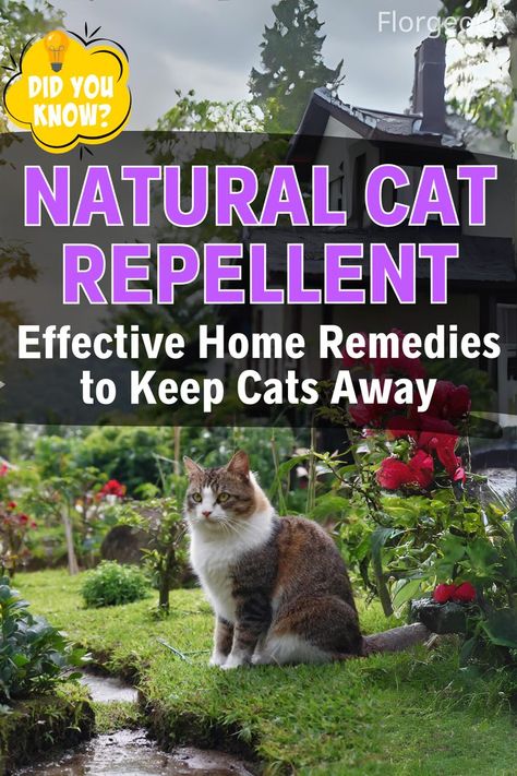 Homemade Natural Cat Repellent Plants That Repel Cats, Essential Oils Cats, Cat Remedies, Cat Repellent, Homemade Cat Food, Wild Orange Essential Oil, Natural Repellent, Outside Plants, Cat Repellant