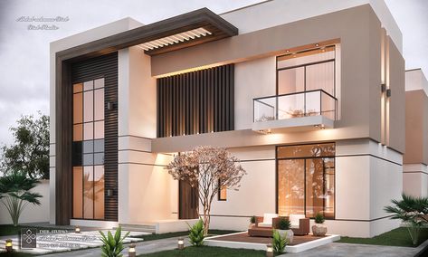 Villa Exterior Design, Home Designs Exterior, House Outer Design, Contemporary House Exterior, Best Modern House Design, Modern Villa Design, Latest House Designs, Modern House Facades, Modern Exterior House Designs