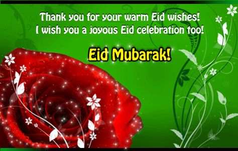 Thank you for your warm wishes on Eid ! Eid Mubarak ! Eid Thank you card greetings ! Eid Mubarak Video Download, Eid Mubarak Greetings Wish Quotes Cards, Eid Mubarak Gif, Eid Mubarak Gif Download, Advance Eid Mubarak, Jumah Mubarak, Eid Murabak Wishes, Eid Greeting Cards, Eid Mubarak Wishes