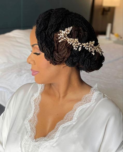 Sister Loc Wedding Hairstyles, Loc Wedding Hairstyles, Dreadlock Wedding, Dreadlock Wedding Hairstyles, Natural Bridal Hair, Dress Types, Short Locs, Wedding Dress Types, Sister Locs