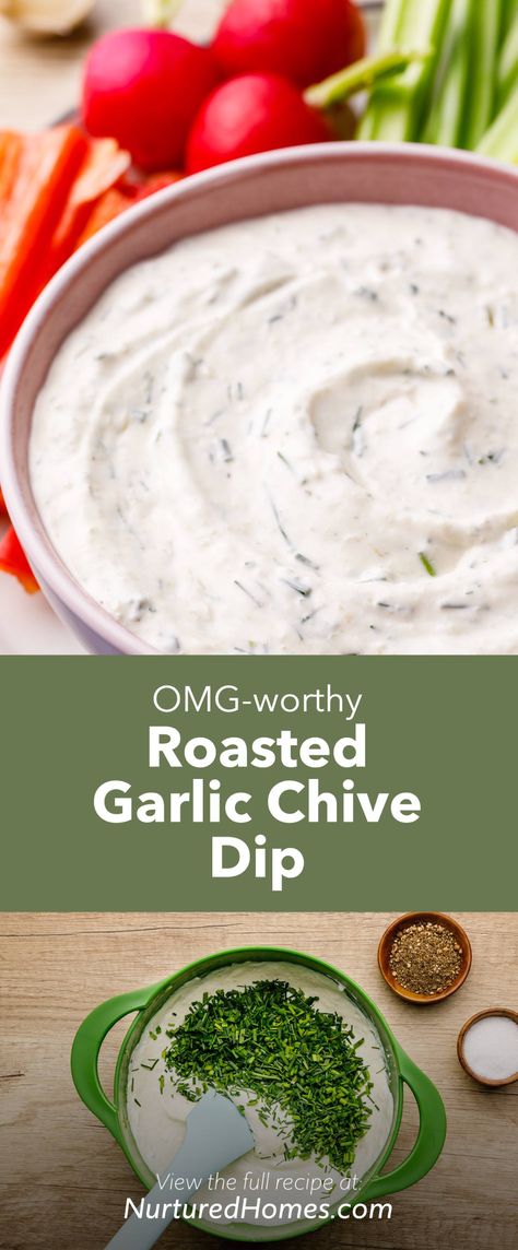 Chive Dip, Hummus Sauce, Dip For Chips, Homemade Breadsticks, Homemade Dips, Garlic Chives, Grilled Pineapple, Garlic Recipes, Favorite Appetizers