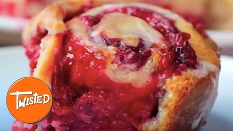 Homemade Glazed Raspberry Cheesecake Swirl Buns Twisted Recipes, Raspberry Recipes, Best Cheesecake, Raspberry Cheesecake, Breakfast Breads, Breakfast Treats, Bread Dough, Cheesecake Recipes, Coffee Cake