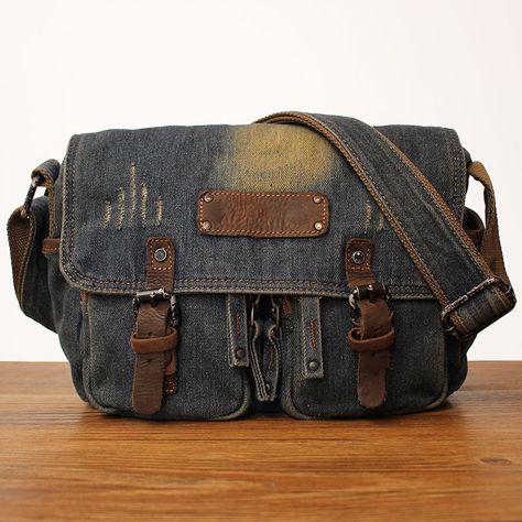 Overview： Design: Blue Denim Mens Small Side Bags Denim Small Messenger Bag Vintage Denim Crossbody Bag For Women In Stock: Ready to Ship (2-4 days)Include: Only BagCustom: NoColor: Dark BlueLeather:, DenimMeasures: 28cm x 20cm x 10.5cmWeight: 0.35kgSlots: 1 zipper slots, 1 wallet slots, 1 phone slotAccessories(option): NoneStyle: Blue Denim Mens Small Side Bags Denim Small Messenger Bag Vintage Denim Crossbody Bag For WomenVery durable (At least 5 Years) and it should last a life time Descripti Denim Side Bag, Whats Inside My Messenger Bag, Grunge Messenger Bag, Jean Messenger Bag, Indie Bag, Blue Messenger Bag, Denim Messenger Bag, Messager Bag, Cool Bags